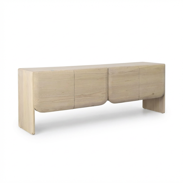 MODESTO BLEACHED WOOD MEDIA CONSOLE