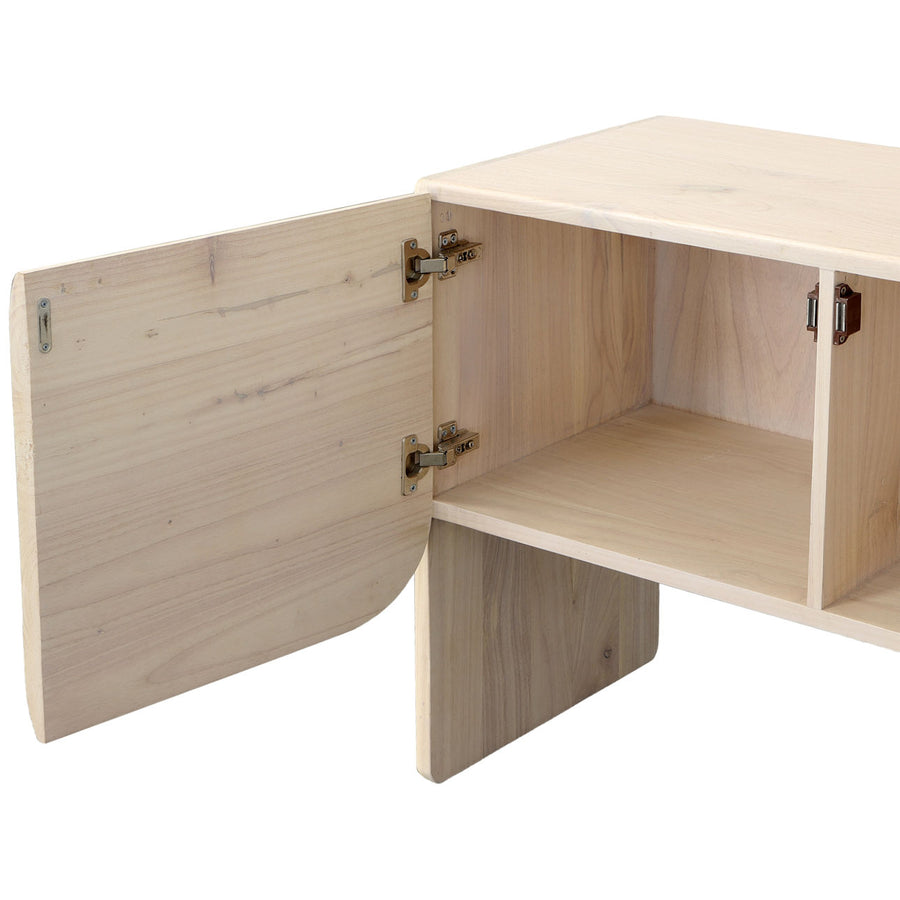 MODESTO BLEACHED WOOD MEDIA CONSOLE