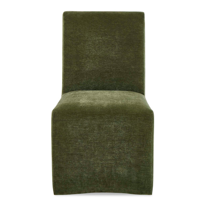 MORO DISTRESSED VELVET DINING CHAIR