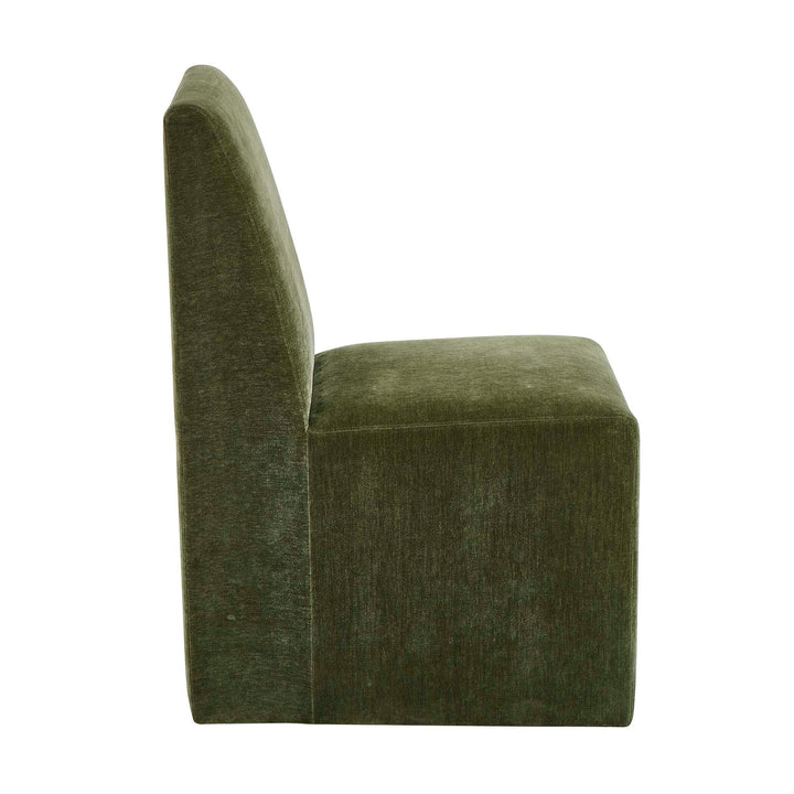 MORO DISTRESSED VELVET DINING CHAIR