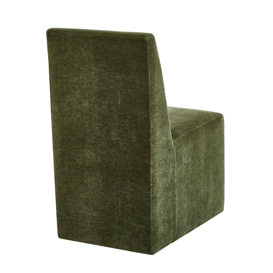 MORO DISTRESSED VELVET DINING CHAIR