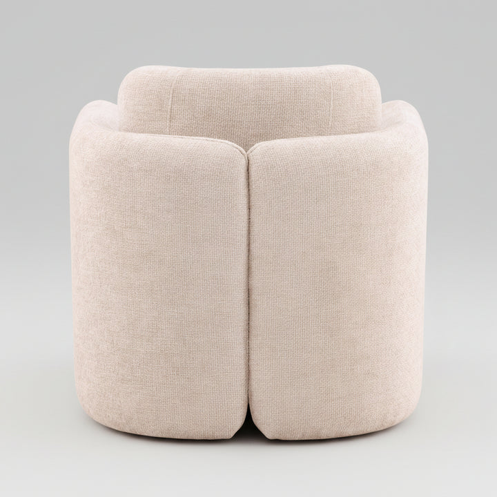 Beige armchair on a white background