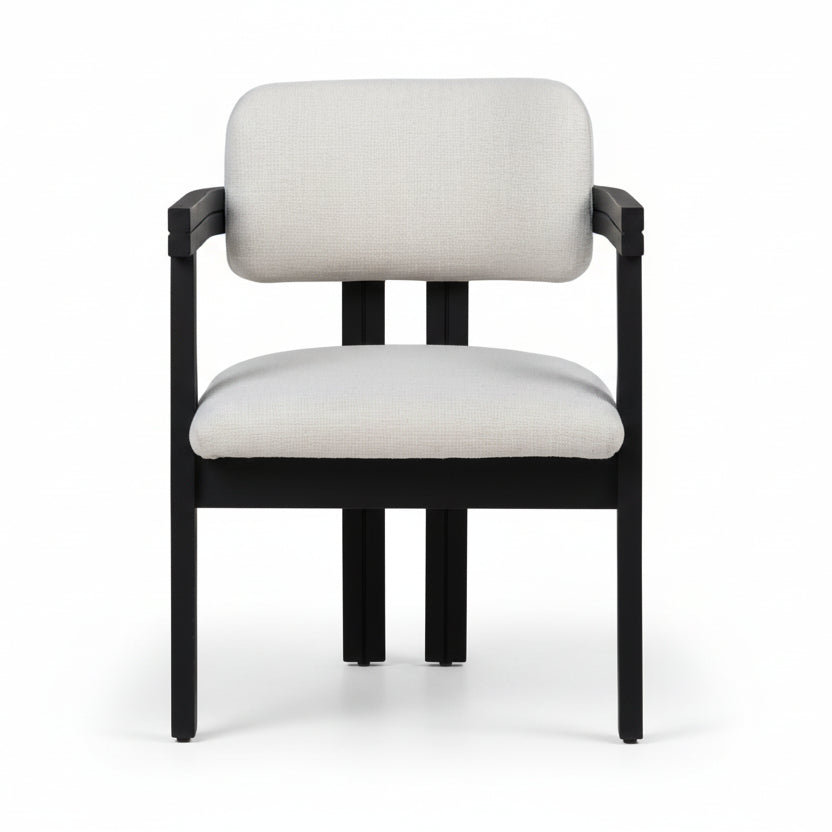 NATHANIEL DINING CHAIR: BLACK