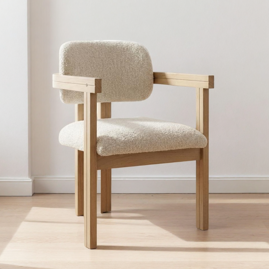 NATHANIEL DINING CHAIR: NATURAL