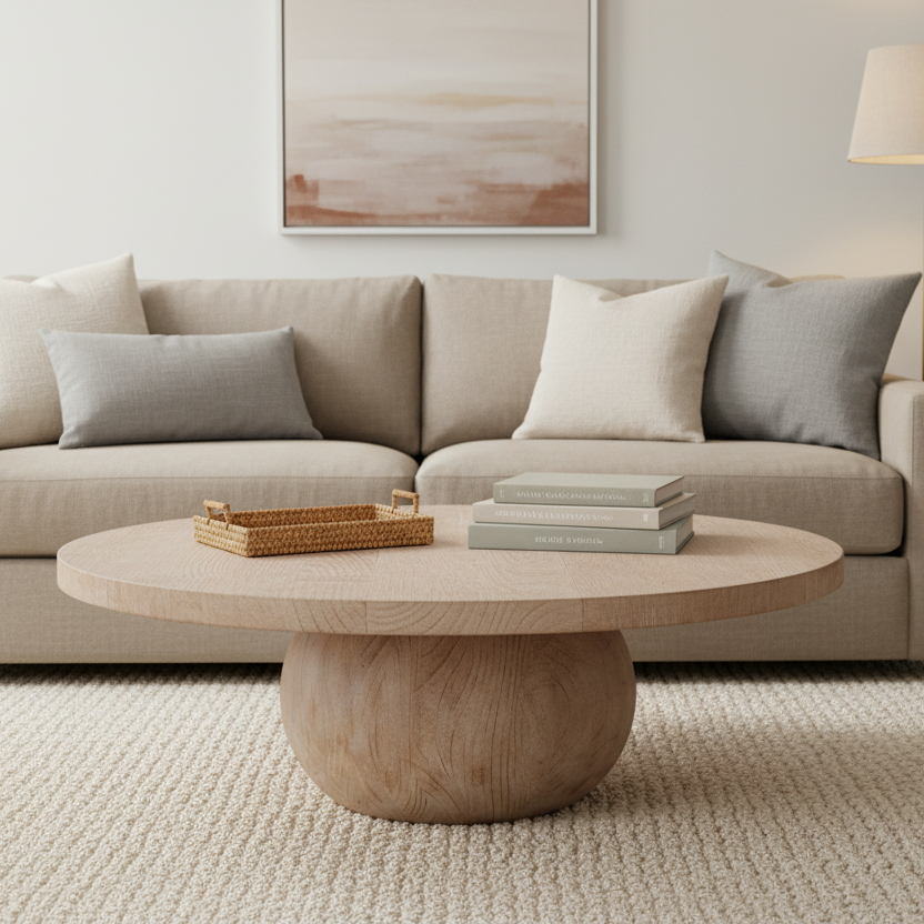 NATURALIST BORA 42"RD COFFEE TABLE