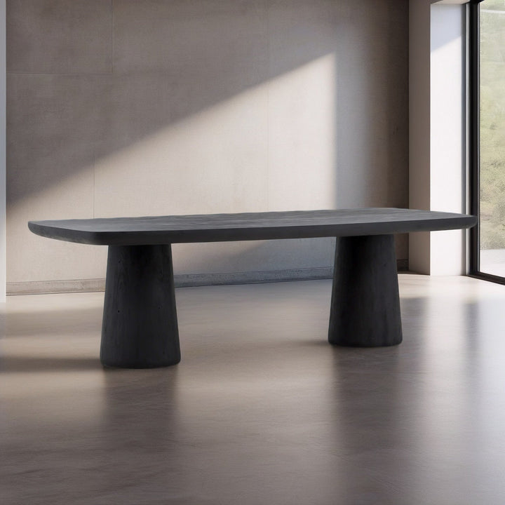 NOEMI DINING TABLE: BLACK