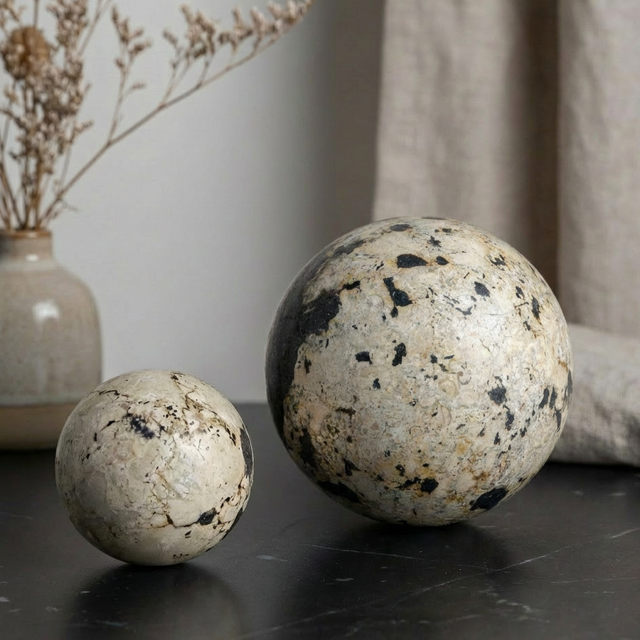 NOUVEAU STONE SPHERES | SET OF 2