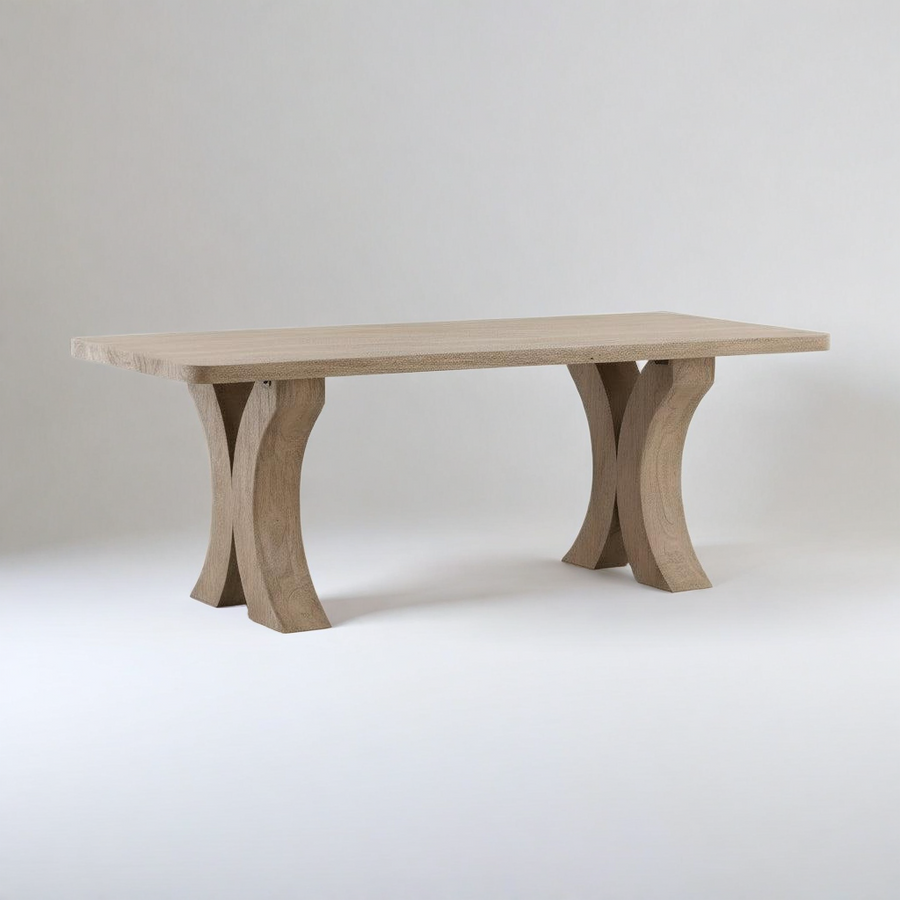 ORLYN WEATHERED WOOD DINING TABLE