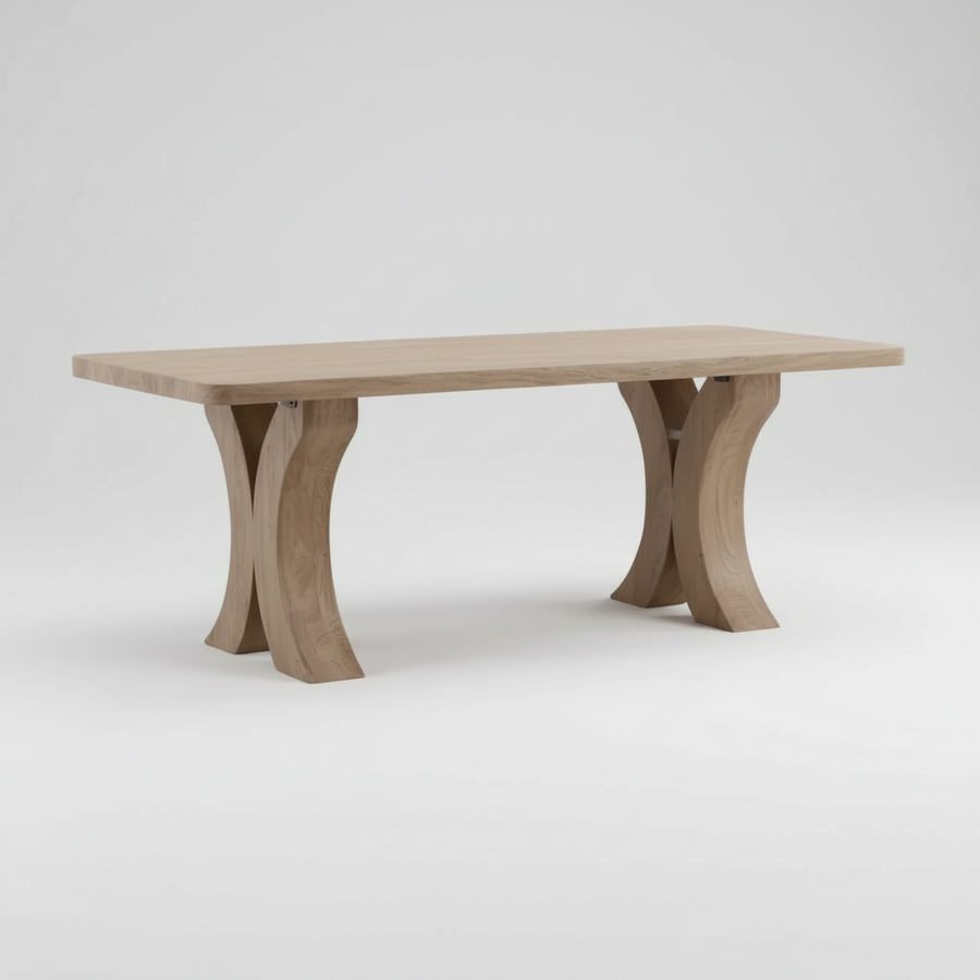 ORLYN WEATHERED WOOD DINING TABLE