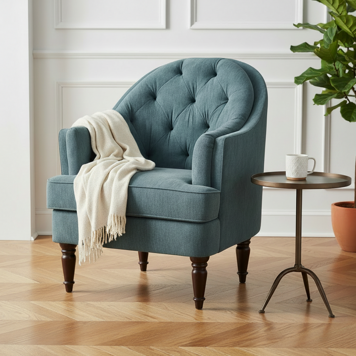 PANDORA TUFTED VELVET ARMCHAIR