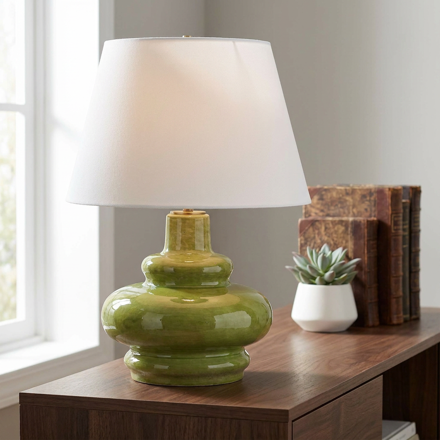 PENNY MOSS GREEN TABLE LAMP