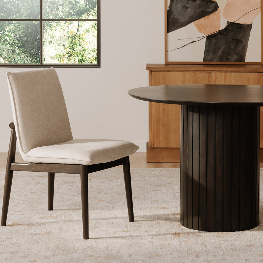 POVERA BLACK ACACIA DINING TABLE