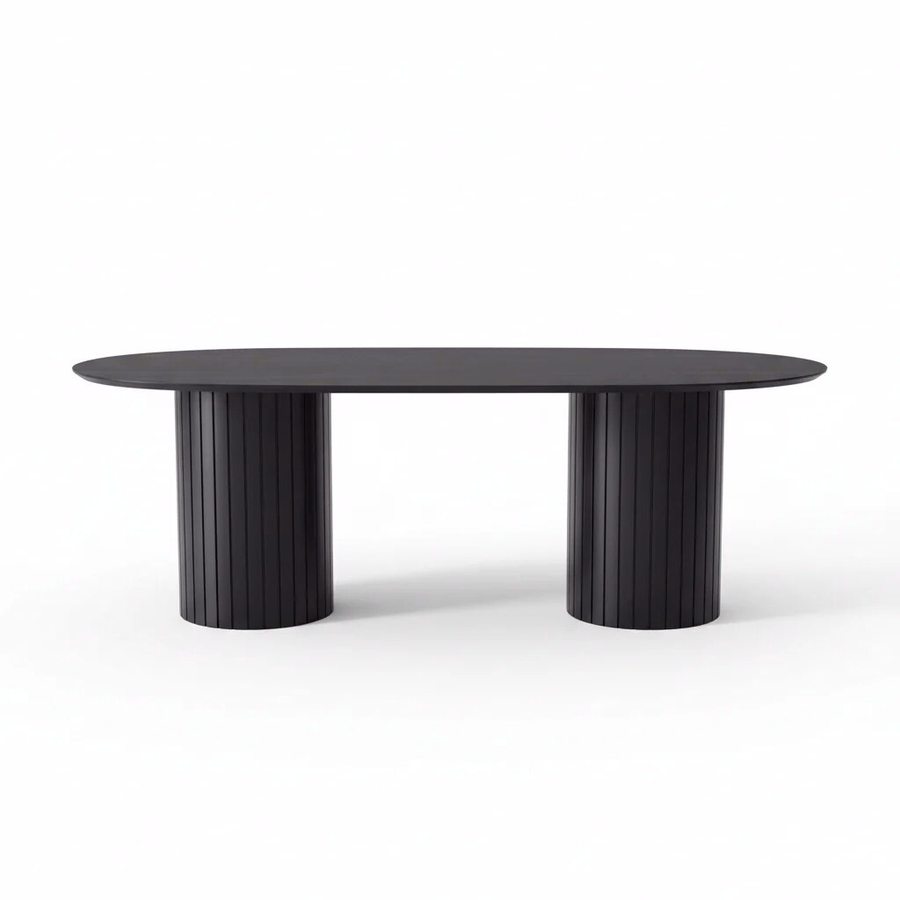 POVERA BLACK ACACIA DINING TABLE