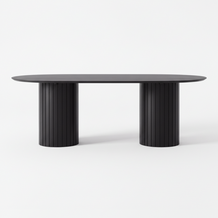 POVERA BLACK ACACIA DINING TABLE