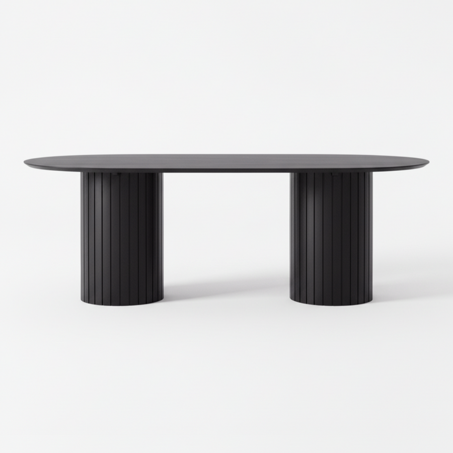 POVERA BLACK ACACIA DINING TABLE