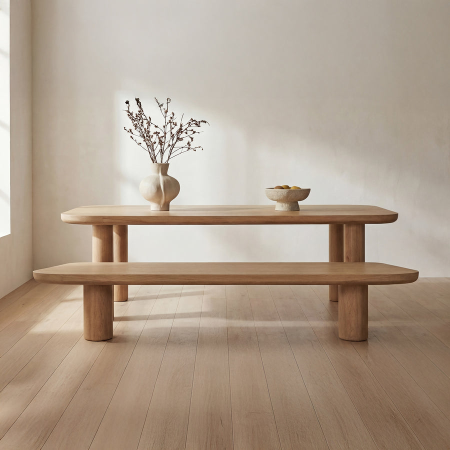 ANDERS NATURAL OAK DINING BENCH