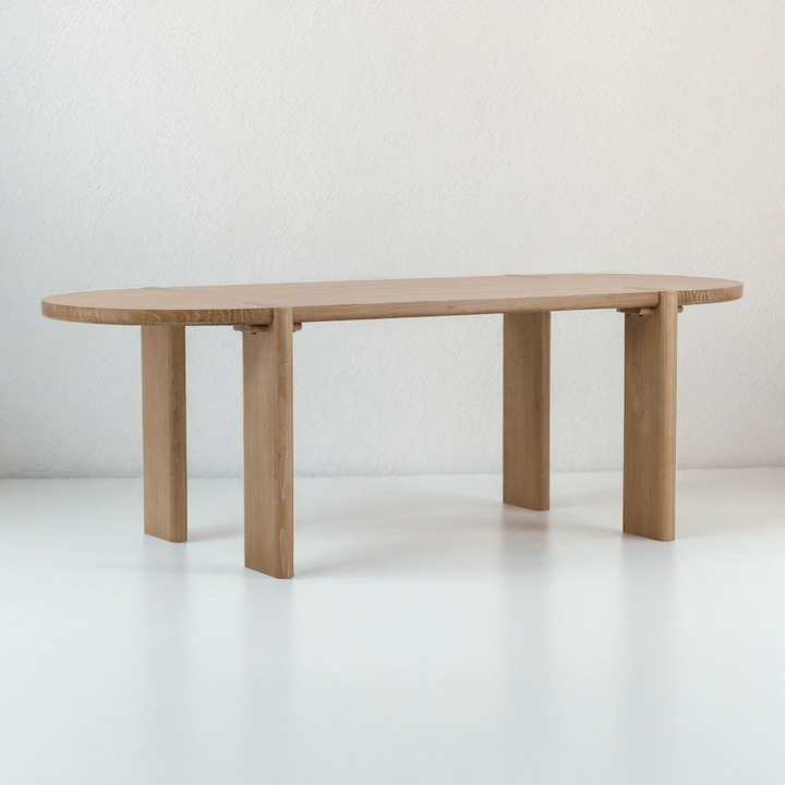 PRATT NATURAL ELM DINING TABLE