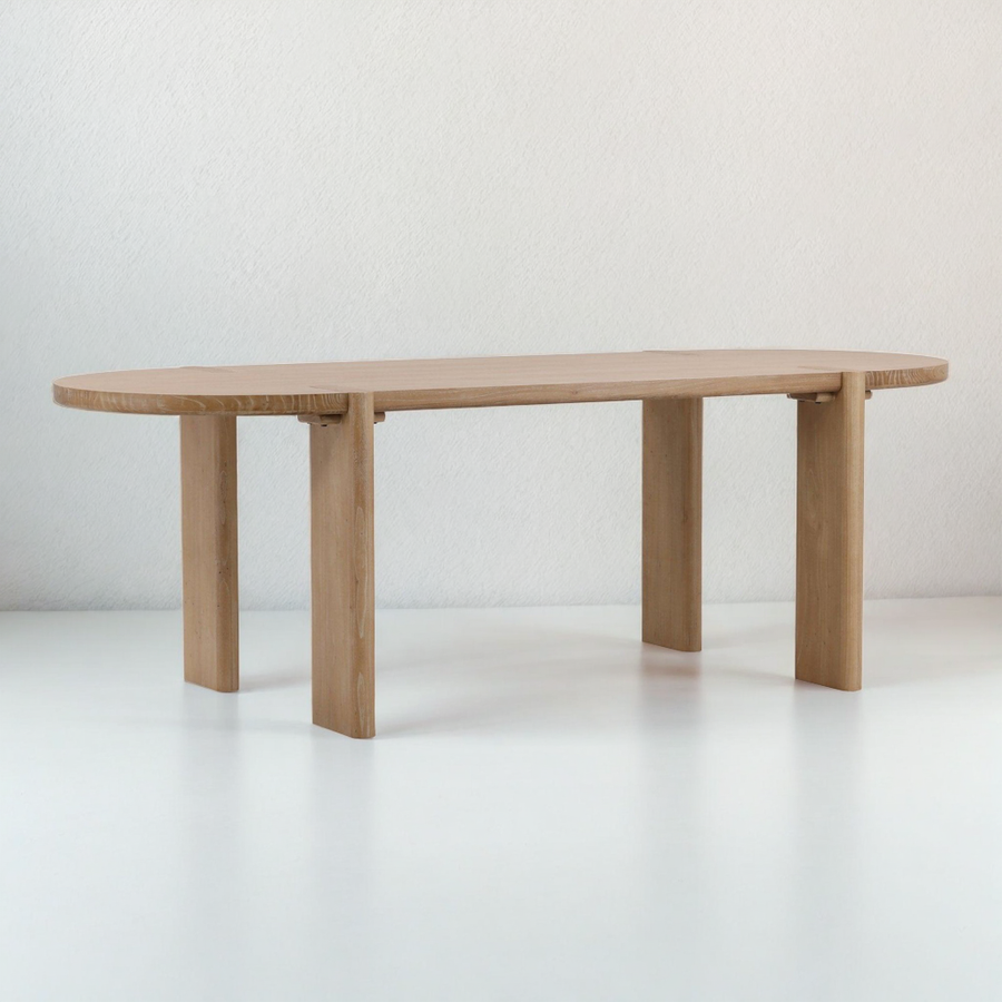 PRATT NATURAL ELM DINING TABLE
