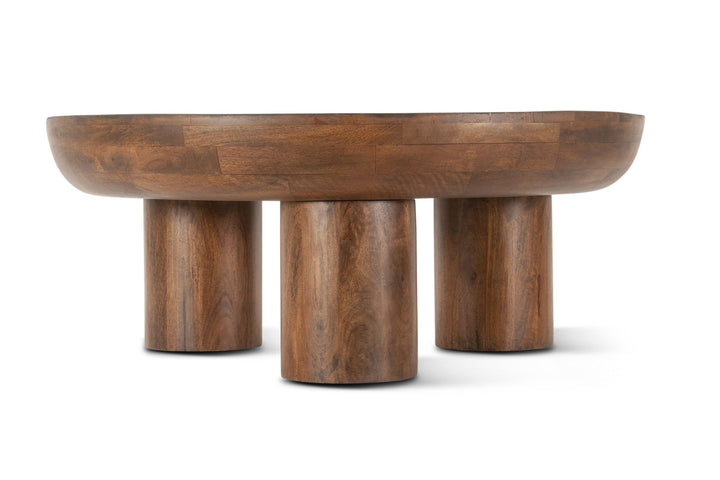 PALMA 39"RD ACACIA WOOD COFFEE TABLE