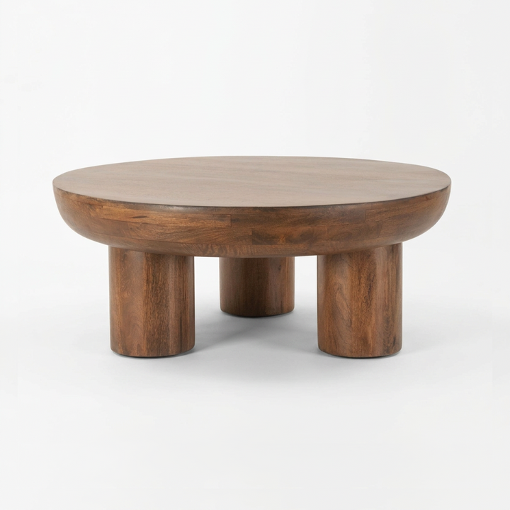 PALMA 39"RD ACACIA WOOD COFFEE TABLE