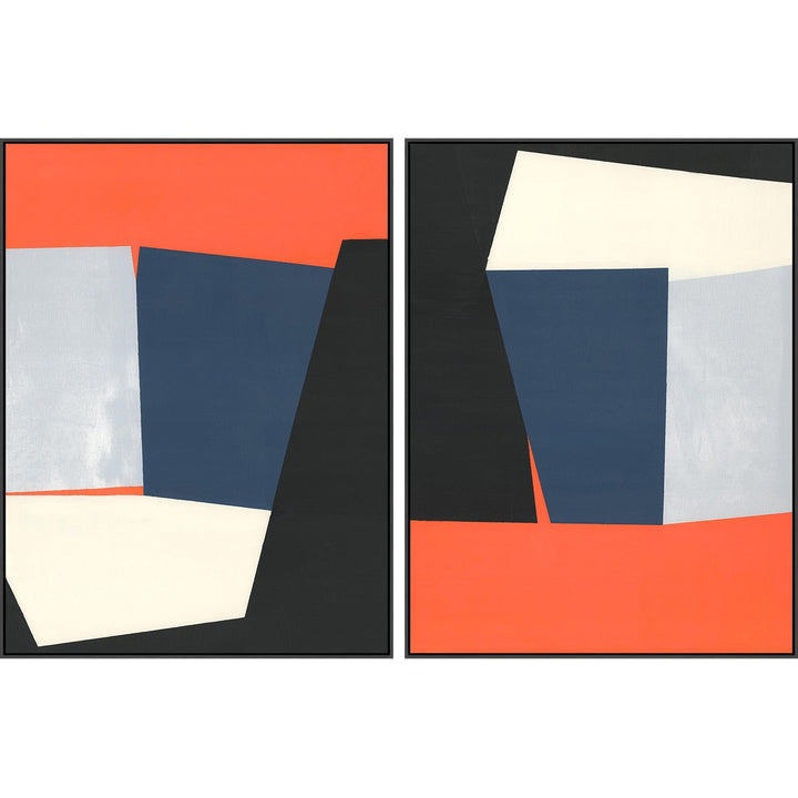 "PLANAR OBJECTIVITY" CANVAS ART DIPTYCH