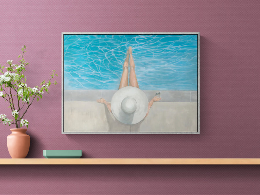 "Cool by the Pool" Canvas Art