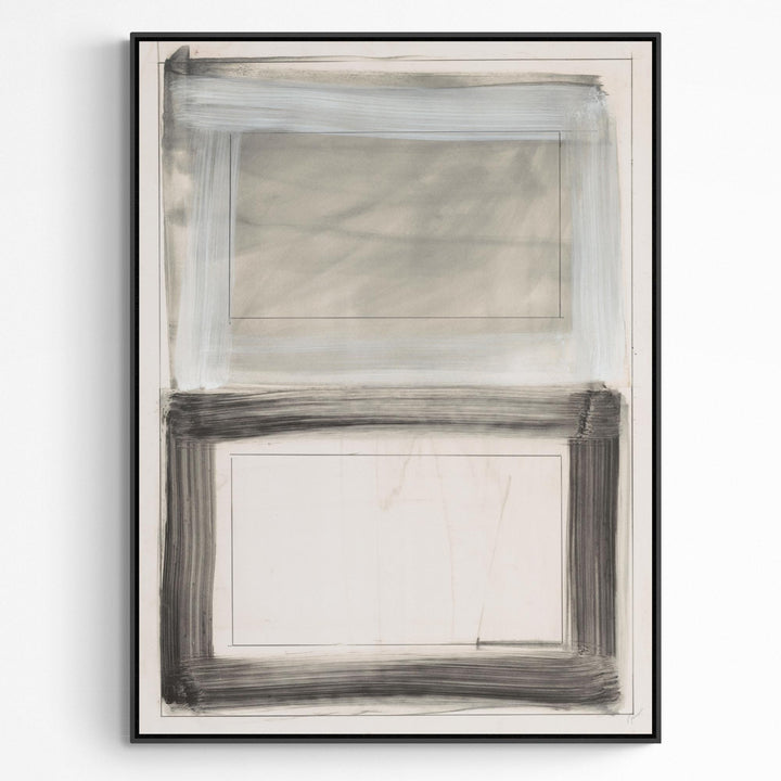 "BLACK & WHITE RECTANGLES" CANVAS ART