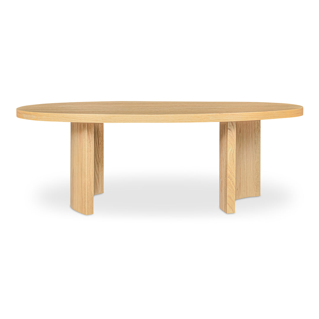 BEAN DINING TABLE: NATURAL OAK