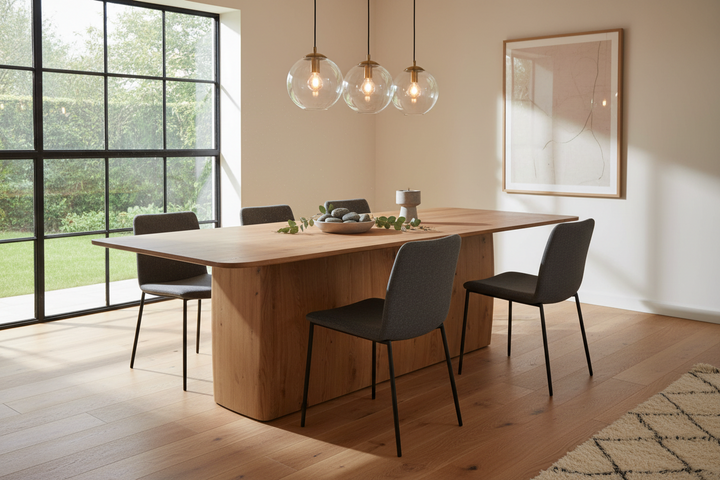 WINSTON RUSTIC OAK DINING TABLE