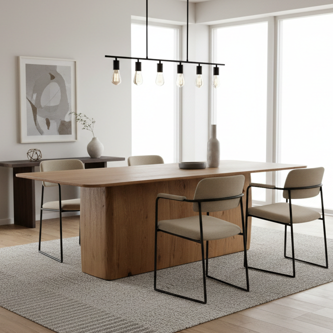 wooden table isolated on white background