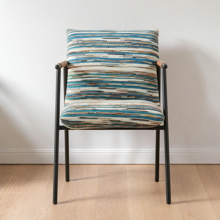 REDUGA MULTI WOVEN STRIPE DINING CHAIR