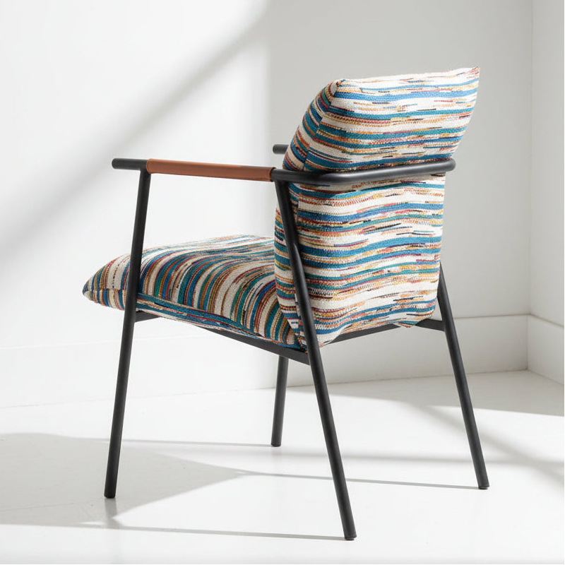 REDUGA MULTI WOVEN STRIPE DINING CHAIR