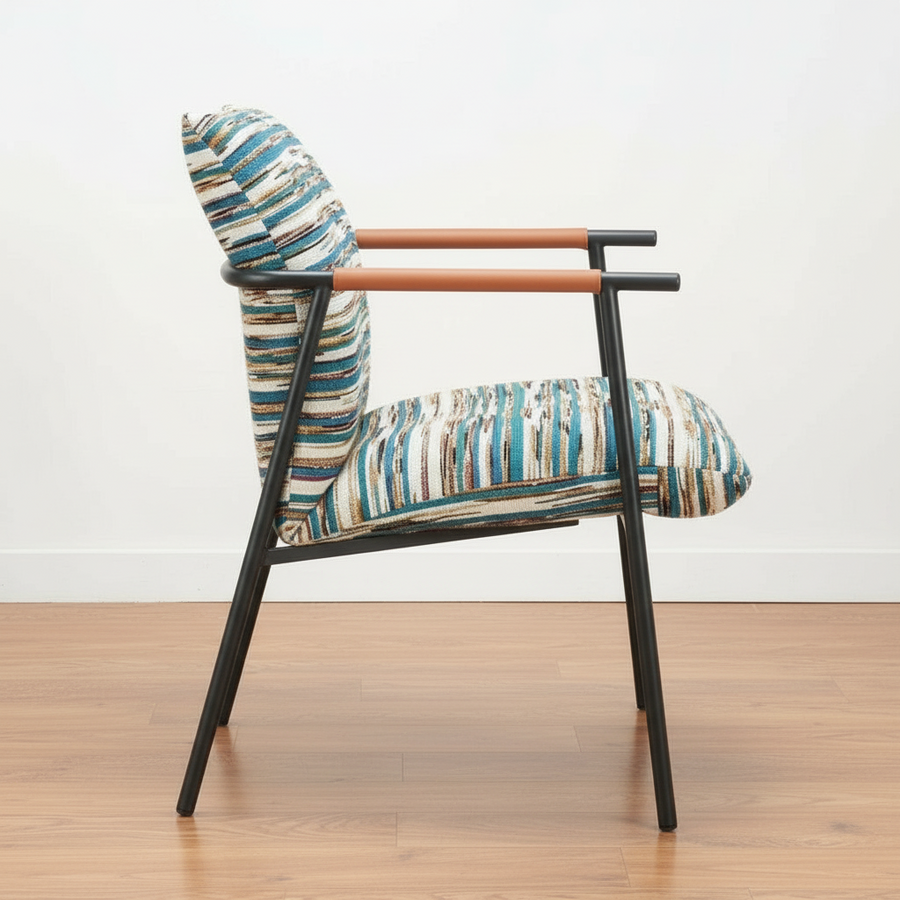 REDUGA MULTI WOVEN STRIPE DINING CHAIR
