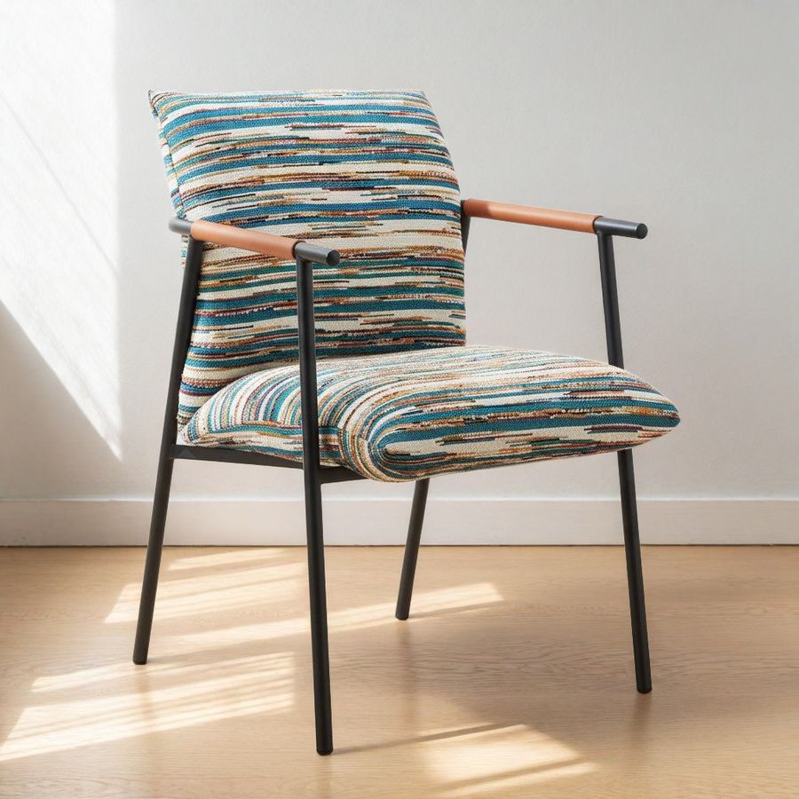 REDUGA MULTI WOVEN STRIPE DINING CHAIR