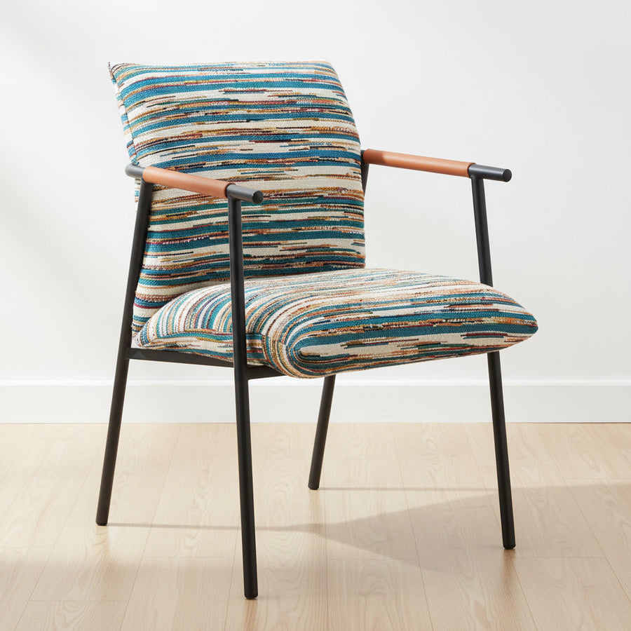 REDUGA MULTI WOVEN STRIPE DINING CHAIR