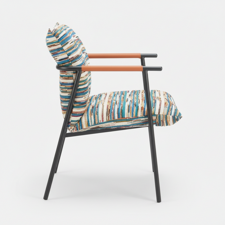 REDUGA MULTI WOVEN STRIPE DINING CHAIR