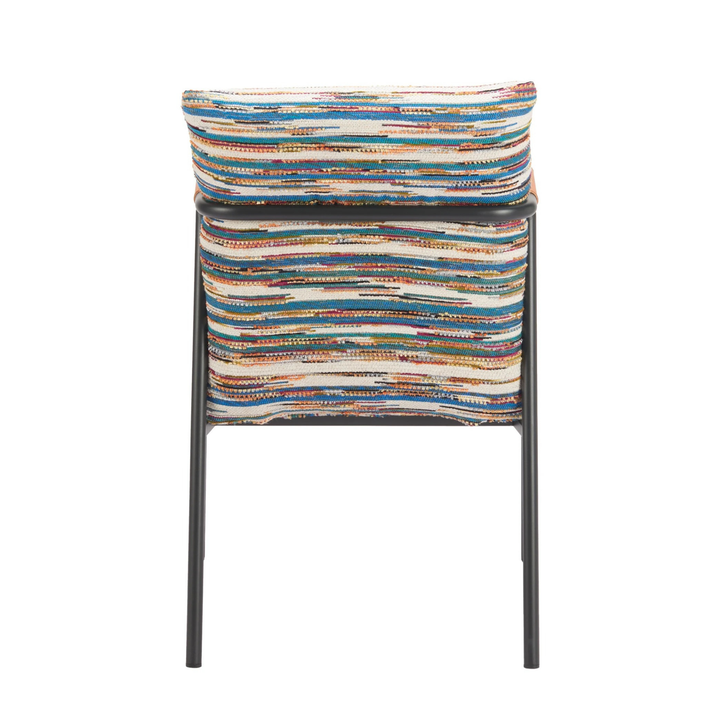 REDUGA MULTI WOVEN STRIPE DINING CHAIR