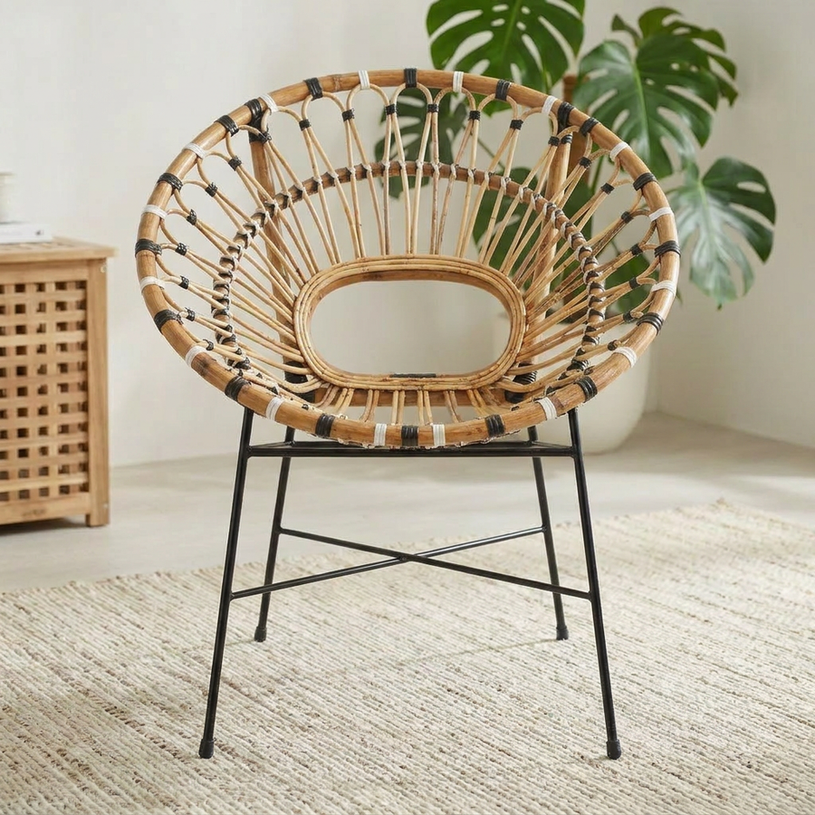 RENA OUTDOOR RATTAN BUCKET CHAIR