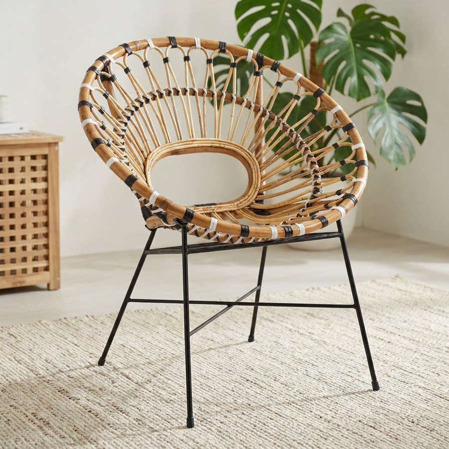 RENA OUTDOOR RATTAN BUCKET CHAIR