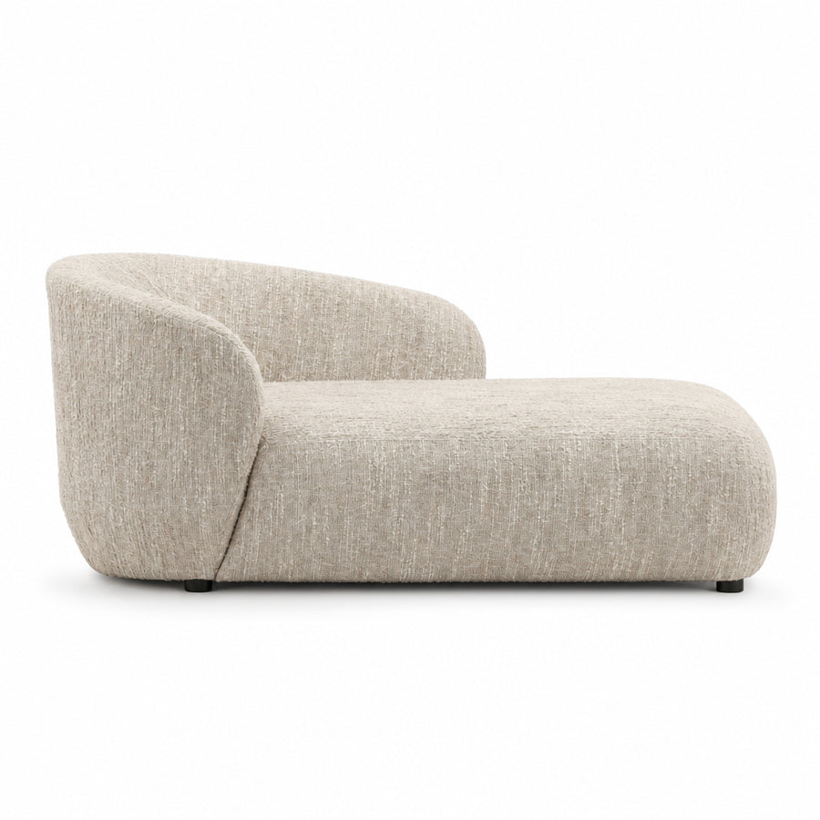 RHODA CHAISE: NAPA BEIGE BOUCLE