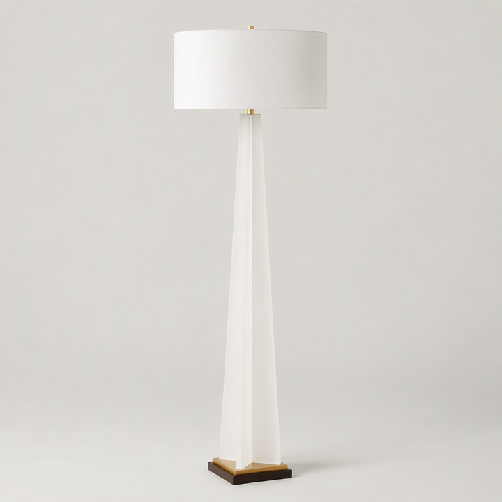 ROSIN FROSTED WHITE ACRYLIC FLOOR LAMP