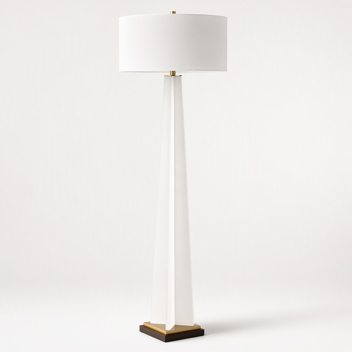 ROSIN FROSTED WHITE ACRYLIC FLOOR LAMP