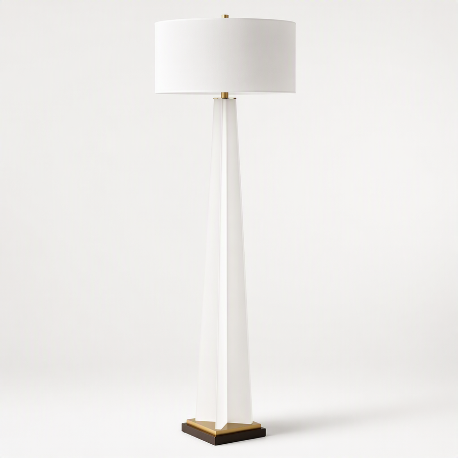 ROSIN FROSTED WHITE ACRYLIC FLOOR LAMP