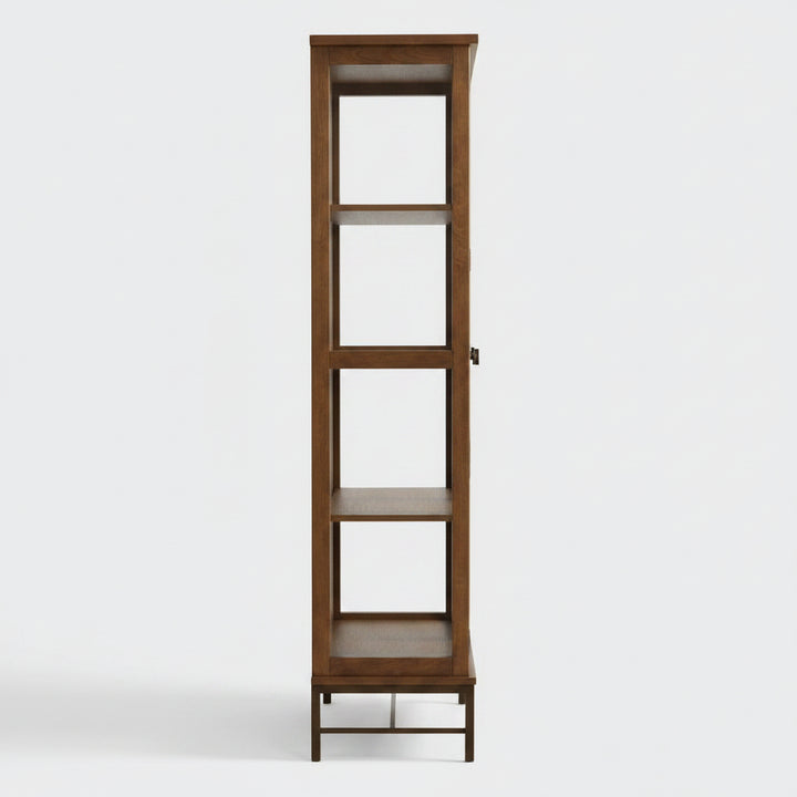 ROYCE WARM OAK CURIO CABINET