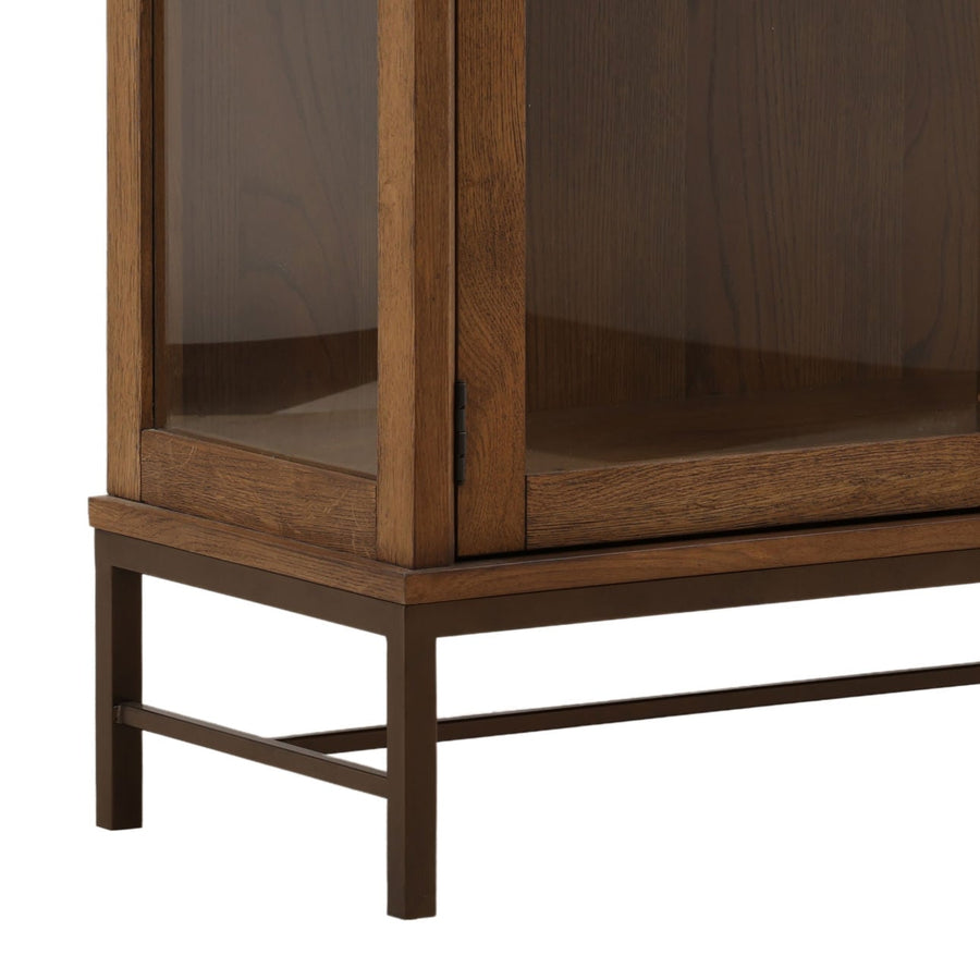 ROYCE WARM OAK CURIO CABINET