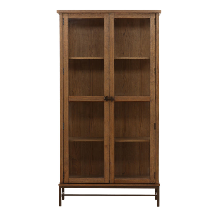ROYCE WARM OAK CURIO CABINET