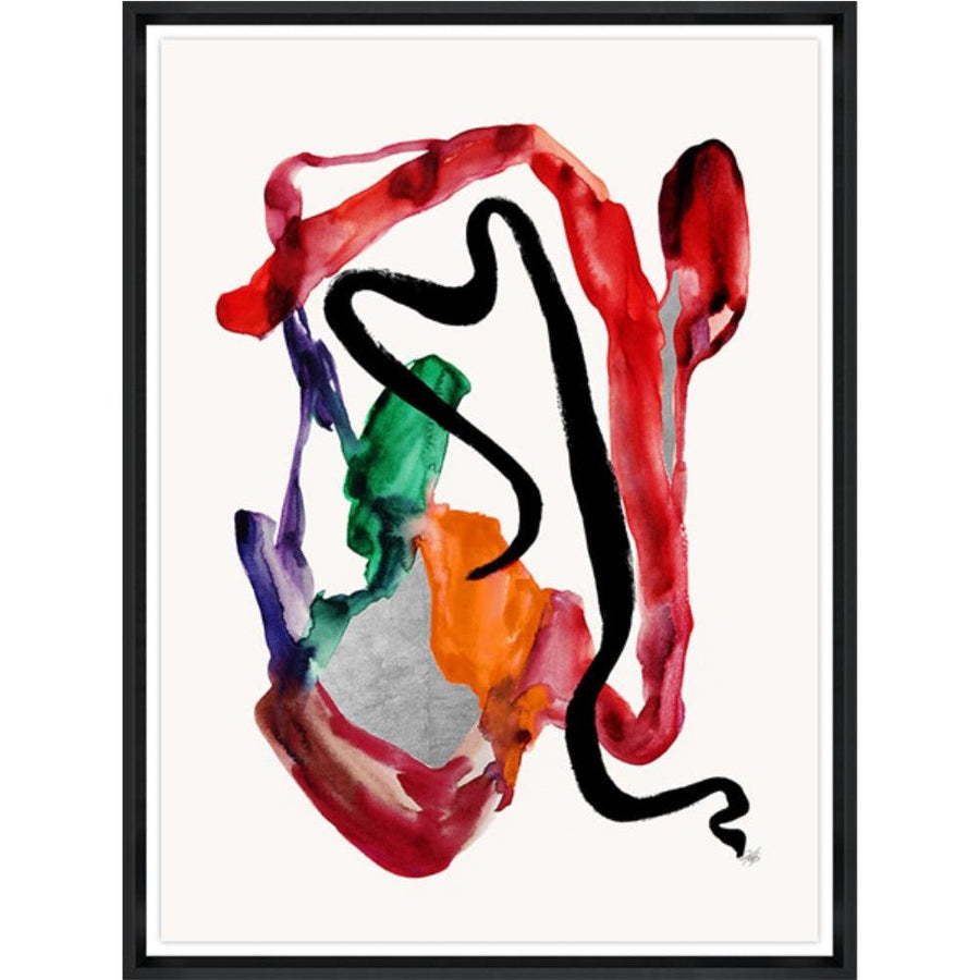 "ROJO CORAZON" GLASS FRAMED ART SERIES