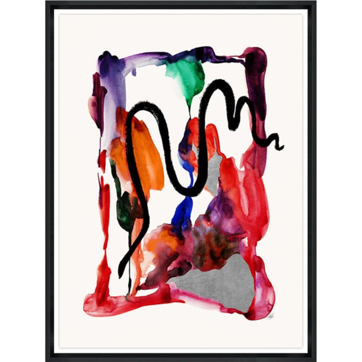 "ROJO CORAZON" GLASS FRAMED ART SERIES