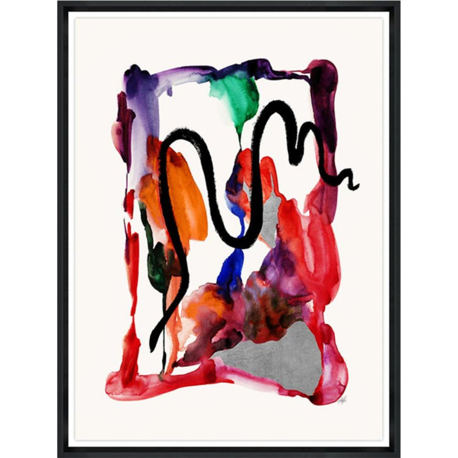 "ROJO CORAZON" GLASS FRAMED ART SERIES