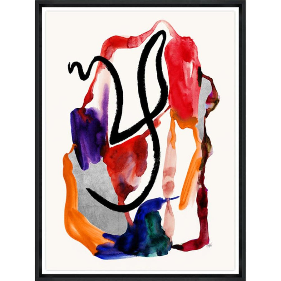 "ROJO CORAZON" GLASS FRAMED ART SERIES